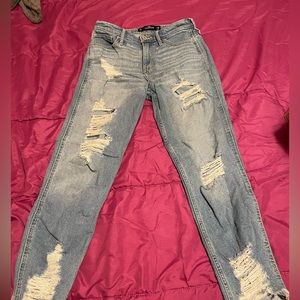 High rise slim straight vintage stretch Hollister Jeans